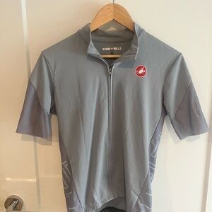 Castelli Men's Short Sleeve Cycling Jersey - Light Gray